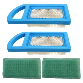 21544020 Autokay 697152 Air Filter Short Type Set Of 2 Replace For Briggs Stratton 613022 6977