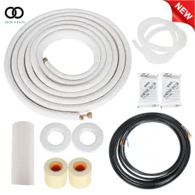 Apo221376 Autooparts 1/4 Inch -3/8 High Quality Install Kit 25 Feet For Mini Split Heat Pump Systems