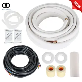 Apo221424 Autooparts White 1/4 Inch - 3/8 Dia. 50 Feet Install Kit For Mini Split Heat Pump Systems
