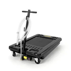 Baclaugh Ym49818 Low Profile Oil Drain Pan 17 Gallon Portable With 110v Dc Centrifugal Electri