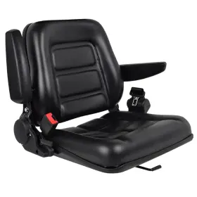 Baotree 726018197463 Universal Forklift Seat Fold Down Tractor With Adjustable Angle Back Arm