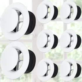 Sil-baquler-2837 Baquler Air Vent Covers Abs Adjustable Soffit Round Ceiling Diffuser