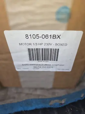Bard 8105-061bx Electric Motor 208-230v 1/3hp New Us Motors M#k55hxhng-1446