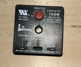460-0001 Beacon Tdom 120-240vac 2-wire Startup Delay Timer E314894 Used