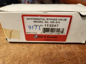 113247 Bell & Gossett And Differential Valve 3/4 Inch Brass 150 Psi 230f Ss Ships Free