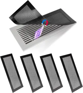 Best Choice Magnets 445040117104 4p Magnetic Floor Vent Covers 4 X 10 Inch Air Screen Cover R