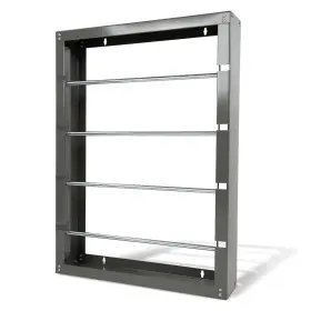 Bisupply 840145823672 Wall Mount Electrical Wire Spool Rack Holder - 4 Rod Cable For Ribbon F