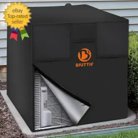 Biuttif 726084699519 Air Conditioner Cover For Outside Units - 34x34x38 Inches Central Ac Winter Cov