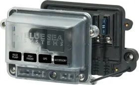 5056-bss Blue Sea Systems 5056 St-blade Water-resistant 4 Circuit Fuse Block