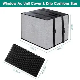 Bmwh001 Bmwh 740863923404 Mesh Window Air Conditioner Cover For Outside Waterproof Ac Unit #3