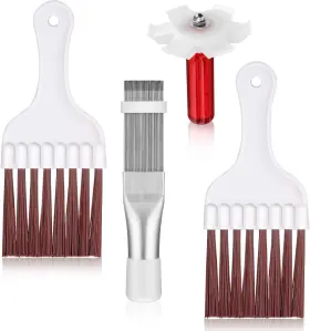 Boao 313111945925 4 Pieces Air Conditioner Condenser Fin Cleaning Brush Coil C
