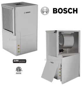 Rl042-1vtn-lltpda Bosch 3.5 Ton Vertical Left Return Water Source Heat Pump Eer 19 Top Discharge