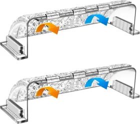 Hop1122 Brand Hopyane Magnetic Air Vent Deflector Adjustable 2 Pack 9 15.5 Inch