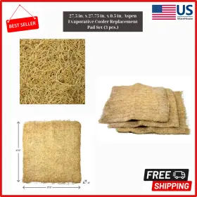 310085-4 Branded 27.5 In X 27.75 0.5 Aspen Evaporative Cooler Replacement Pad Set 3 Pcs