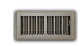 Branded 445053463458 4 Inch X 10 2-way Steel Floor Register In Brown