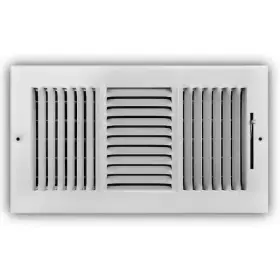 E103m12x06 Branded 12 X 6 Inch 3-way Steel Wall/ceiling Register Hvac Vent Cover White Durable Neww