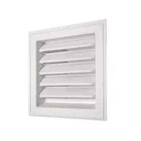 Sl12x12 Branded 12 Inch X12 Plastic White Louver Static Vent Wall Gable Mount Attic Intake / Exhaust