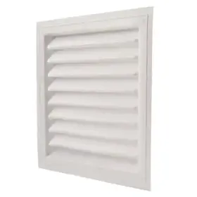 Sl18x24 Branded 18 Inch X24 Plastic White Louver Static Vent Wall Gable Mount Attic Intake / Exhaust