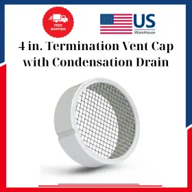 Tvent4 Branded 4 Inch Termination Vent Cap With Condensation Drain