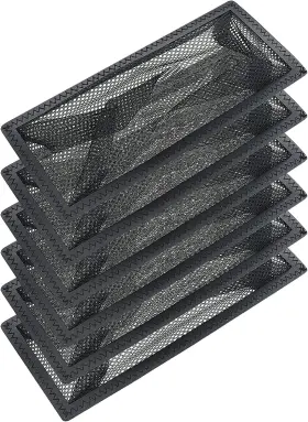 Branded01 313042190142 6pcs 4 Inch X10 Floor Register Trap Cover Screen Air Vent Mesh Filter For Home