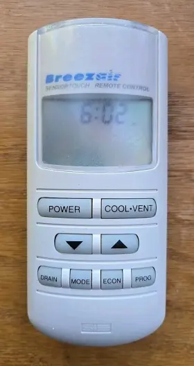 107950 Breezair Braemar Used Evaporative Cooler Horizon 3 Wall Remote Controller