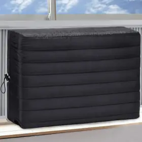 Brivic 313101886849 Indoor Ac Cover Winter Insulation 28x20x3.5 Inch Window Unit Waterproof Black