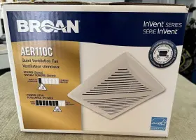Aer110c Broan Nutone Ventilation Fan 110 Cfm Bathroom Ez Roomside Installation