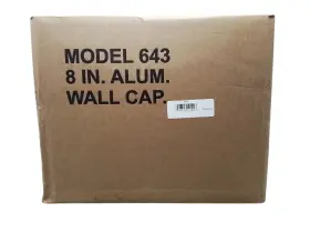 Broan-nutone 026715022946 643 Aluminum Wall Cap For 8 Inch Round Duct In Natural Finish Ob #2