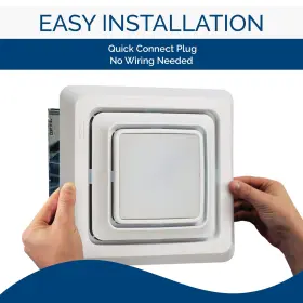 Fg600s Broan-nutone 026715258567 Led Lighted Grille Upgrade For Bathroom Ventilation Fans Easy Install #3