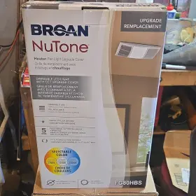 Fg80hbs Broan Nutone Heater Fan Light Upgrade Cover Selectable Color