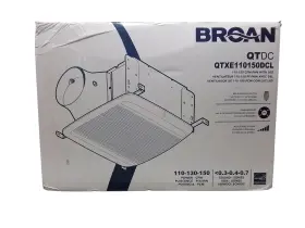 Qtxe110150dcl Broan-nutone Qtdc Series 110 Cfm-150 Cfm Bathroom Exhaust Fan New