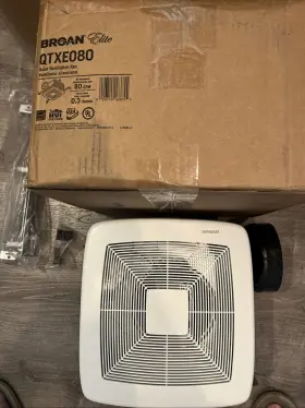 Qtx080 Broan Bathroom Fan Ultra Quiet 80cfm Exhaust