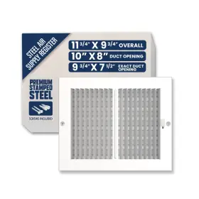 Agms1008 Bryce Hardware Air Supply Vent Cover For Wall Or Ceiling 10 X 8 Inch Duct Opening Solid S