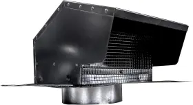 84033 Builders Best Galvanized Steel Roof Vent Cap With Damper And Removable