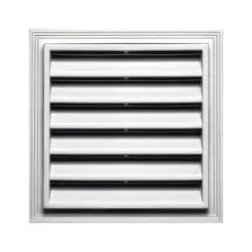 5267521 Builders Edge 120051212117 Square Gable Vent White - 12 X Inch