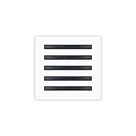 Buildmart 071382975651 10x10 Modern Ac Vent Cover - Decorative White Air Standard Linear Sl
