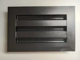 10x6xb Buildmart 10x6 Modern Ac Vent Cover - Decorative Black Air
