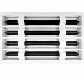 Buildmart 14x8 Modern Ac Vent Cover - Decorative White Air Standard Linear Slot #2