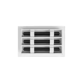 Buildmart 612520563684 - 10x6 Modern Ac Vent Cover Decorative White Aluminum Air #2