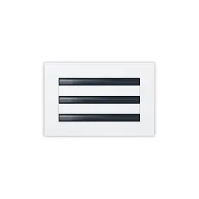 Buildmart 612520563684 - 10x6 Modern Ac Vent Cover Decorative White Aluminum Air