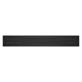 Buildmart 630456895228 28x4 Modern Ac Vent Cover - Decorative Black Air Standard Linear Slot