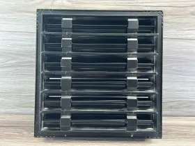 Buildmart 630456895655 12 Inch X Standard Modern Linear Slot Diffuser - Decorative Black Ac Vent Cover #3