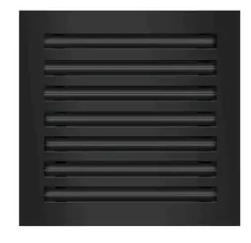 Buildmart 630456895655 12 Inch X Standard Modern Linear Slot Diffuser - Decorative Black Ac Vent Cover