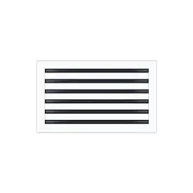 Buildmart 661706507240 20x12 Modern Ac Vent Cover - Decorative White Aluminum Air Standard