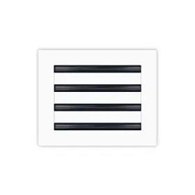 Buildmart 713289150778 10x8 Modern Ac Vent Cover - Decorative White Air Standard Linear Slo