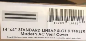 Buildmart 713289150808 14x4 Standard Linear Slot Diffuser Modern Ac Vent Cover #3