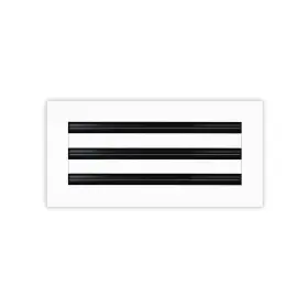 Buildmart 757347504387 - 14x6 Modern Ac Vent Cover Decorative White Air Standard