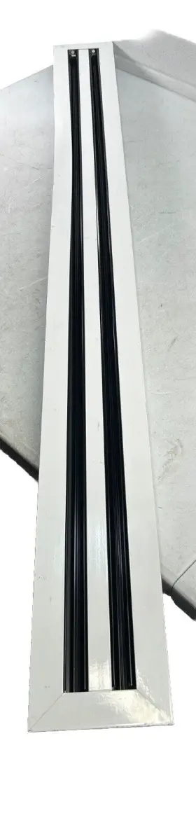 Buildmart Llc 757347322509 48 Inch Linear Slot Diffuser 2 Double White Modern Air Vent Damaged #2