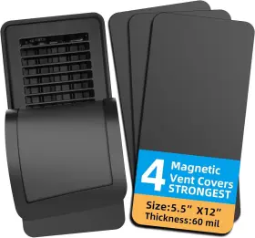 Byewire 445014967940 Magnetic Vent Covers 4-pack For Complete Sealing Of Residential Standard Floor