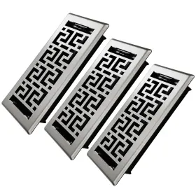 W-sl-3p-4 Byewire Floor Register 4x10 Inches - 3 Pack Heavy Duty Walkable Steel Vents Eas